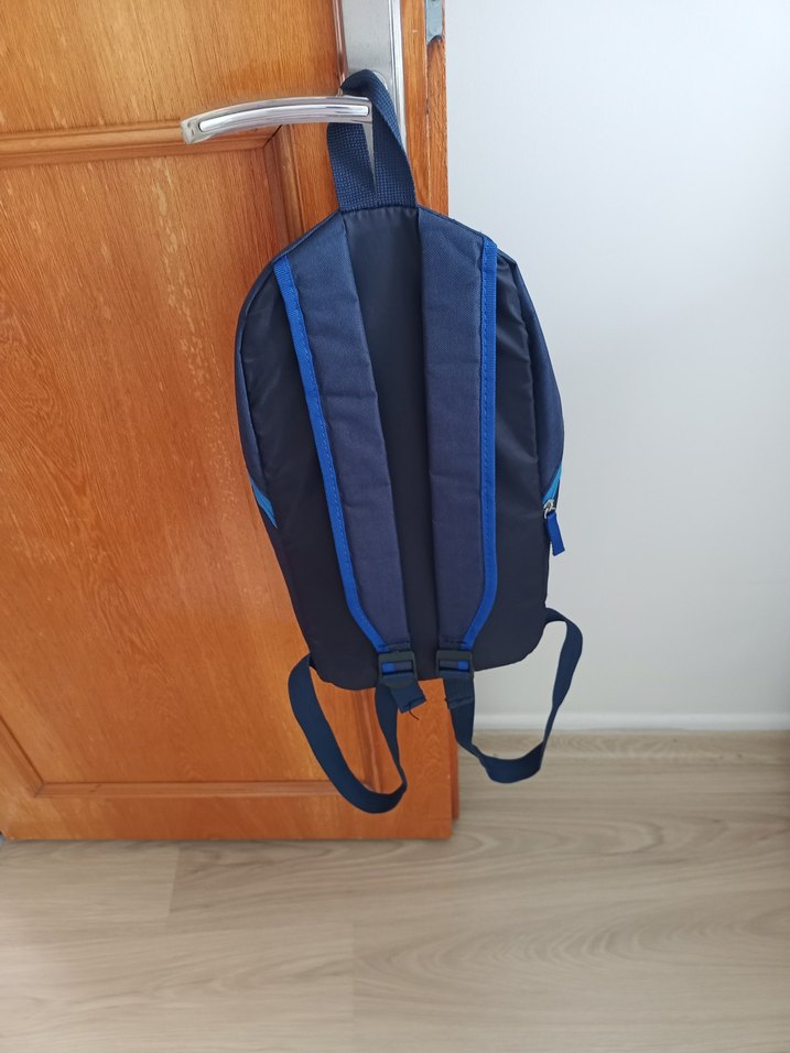Fermuarlı Mavi Sırt çantası - Görsel 2