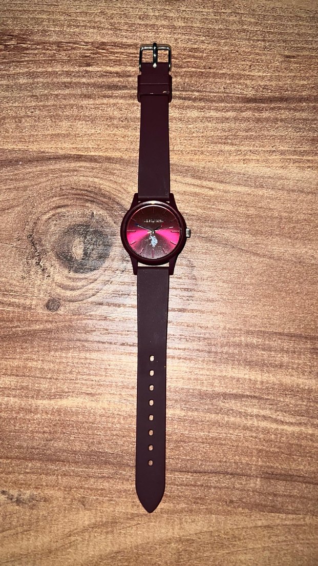 Bordo Kadın Saat U.S. Polo Assn. Kayışlı - Görsel 3