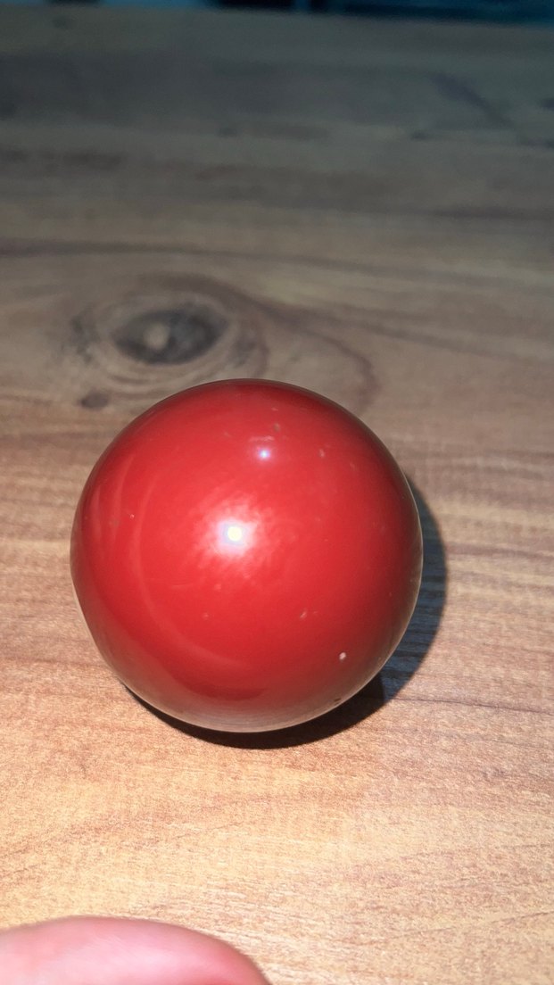 Kırmızı Baskılı 7 Bilardo Topu - Görsel 3