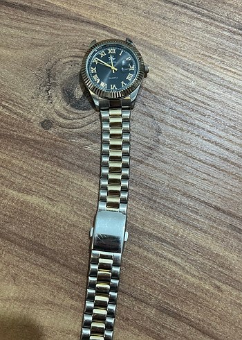 Altın Renkli Klasik Erkek Saati - Görsel 4