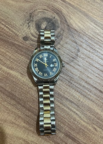 Altın Renkli Klasik Erkek Saati - Görsel 2