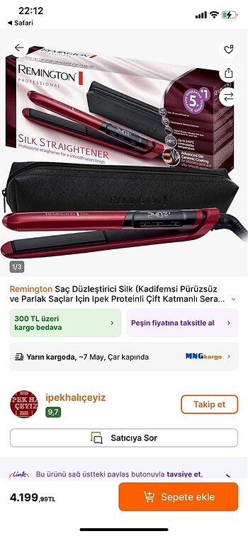 Temiz Remigton saç düzleştiricisi
