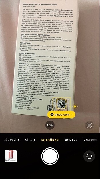  Beden Gisou lip oil
