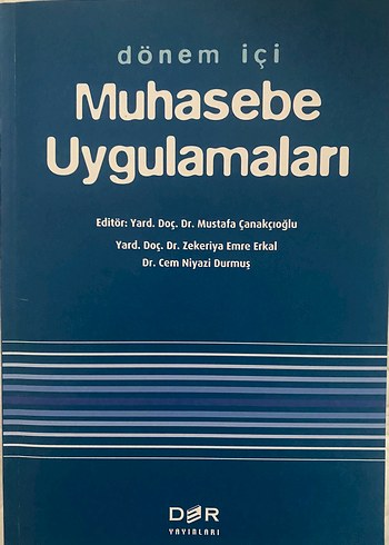 Dönem İçi Muhasebe Uygulamaları Kitabı