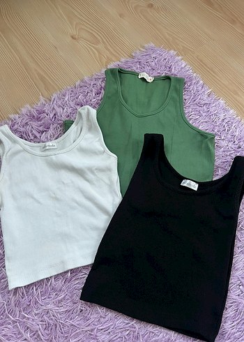 Beyaz Basic Pamuklu Kolsuz Mini Atlet