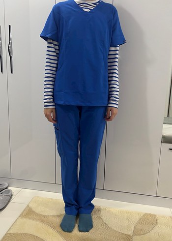 Saks Mavisi Medikal Uniforma Scrubs Comfy Master Scrubs - Görsel 2