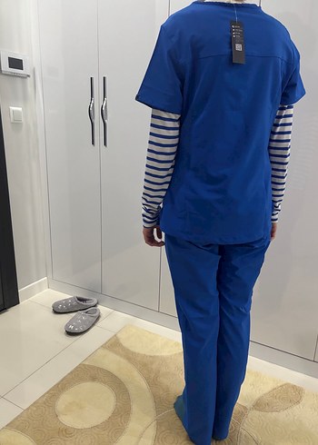 Saks Mavisi Medikal Uniforma Scrubs Comfy Master Scrubs - Görsel 7
