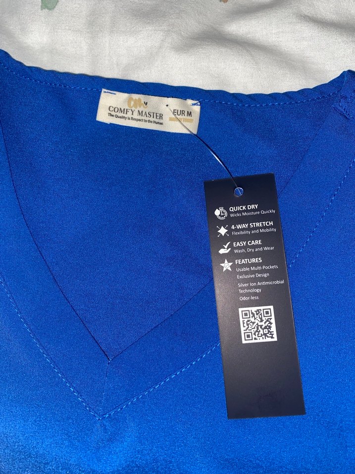 Saks Mavisi Medikal Uniforma Scrubs Comfy Master Scrubs - Görsel 4