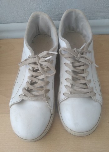 Beyaz Kadın Günlük Spor Ayakkabı - Görsel 6