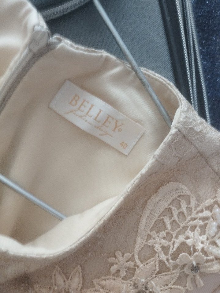 Uzun Kollu Beyaz Vintage A Kesim Gelinlik - Görsel 3