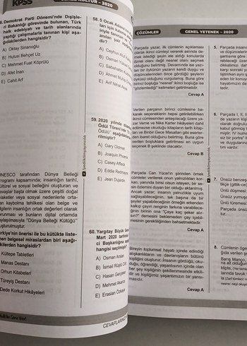 KPSS 2024 Çıkmış Sorular 5+5 Tek Kitap