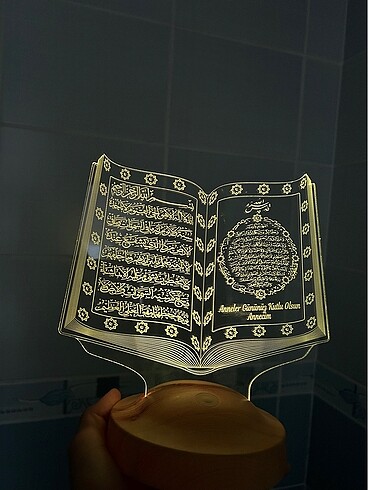 Kuranı kerim led lamba