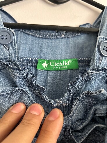 Kız çocuk salopet tulum - Görsel 5