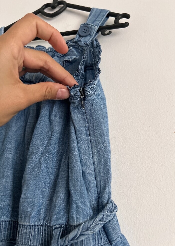 Kız çocuk salopet tulum - Görsel 4