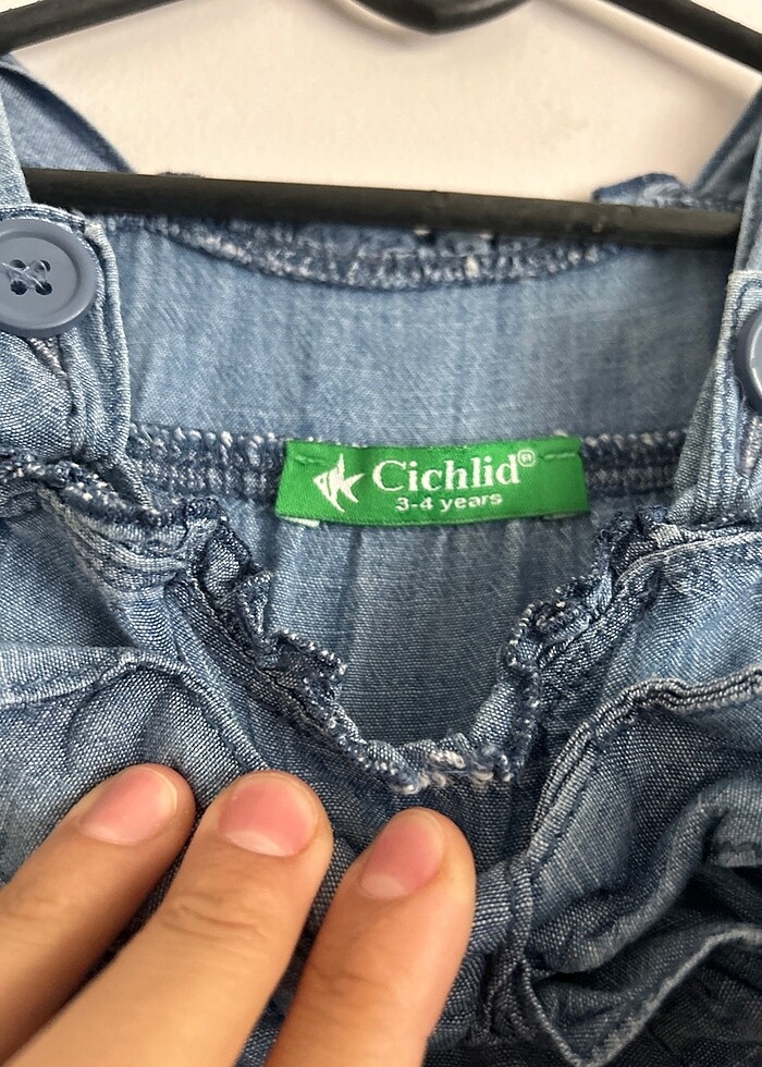 Kız çocuk salopet tulum - Görsel 5