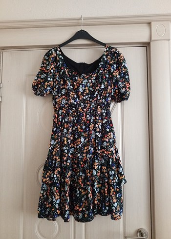 Topshop Çiçek Desenli Midi Bohem Elbise