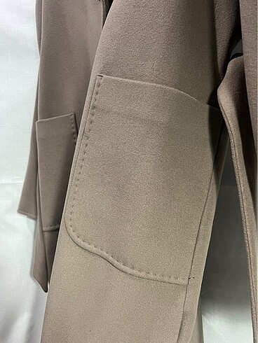 42 Beden camel Renk Cashmere yünlü tüylenmez kaban
