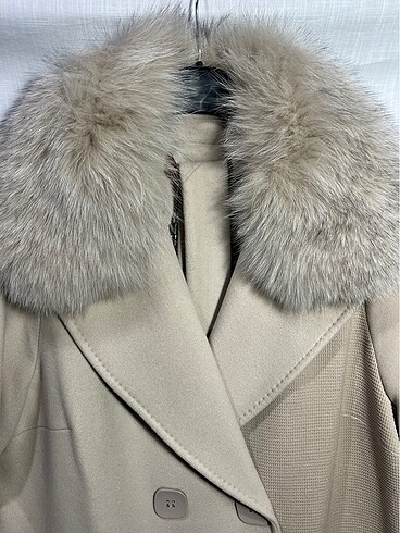 Diğer Cashmere gerçek tilki yakalı palto