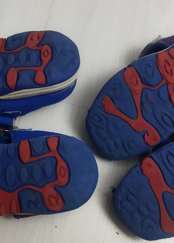 28 Beden Erkek Çocuk Mavi Örümcek Adam Desenli Kaydırmaz sandalet