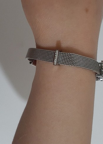 Diğer Gri Minimalist Biker Bileklik