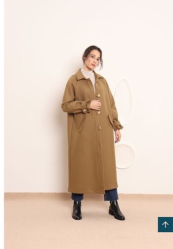 Minik Terzi Yünlü Oversize Kaban