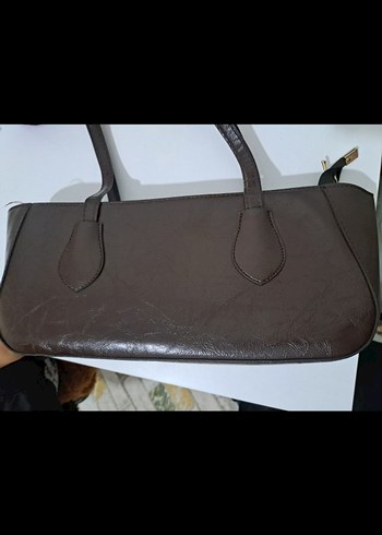 Klasik Kahverengi Deri Kadın Çanta - Görsel 4