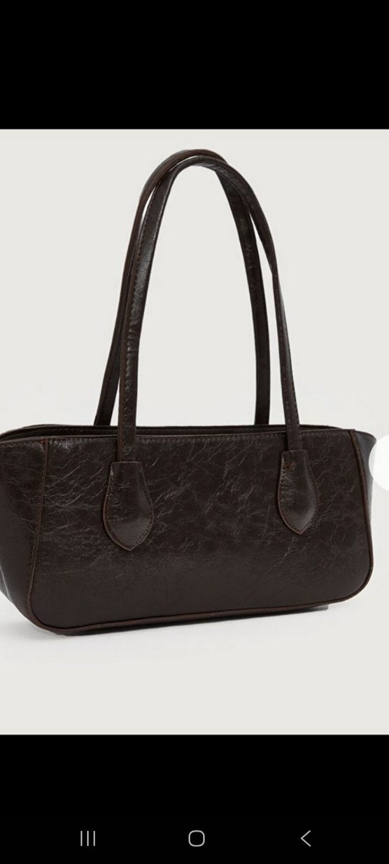 Klasik Kahverengi Deri Kadın Çanta - Görsel 2