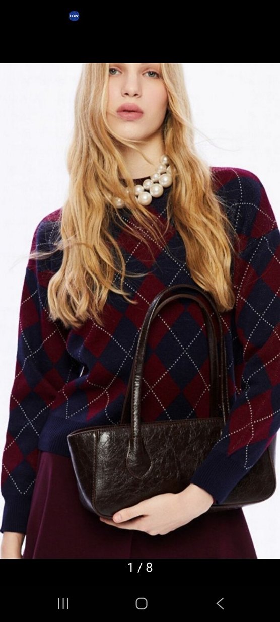 Klasik Kahverengi Deri Kadın Çanta - Görsel 3