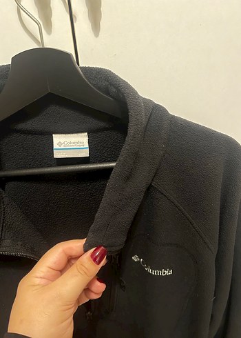 xxl Beden siyah Renk Columbia Siyah Fermuarlı Erkek Polar Sweatshirt