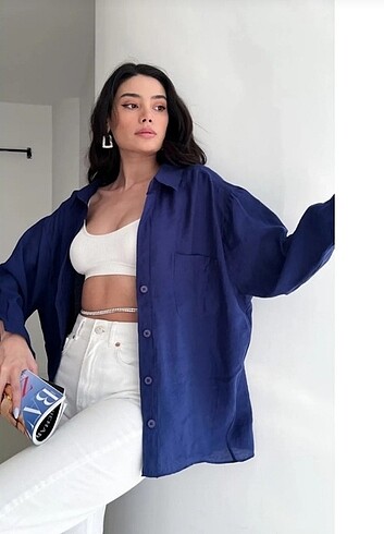 Düşük umuz oversize gömlek 