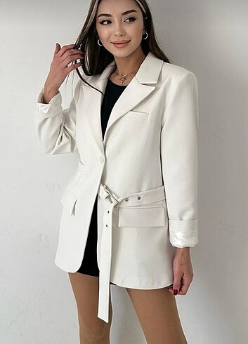 m Beden beyaz Renk Tasarım ceket 