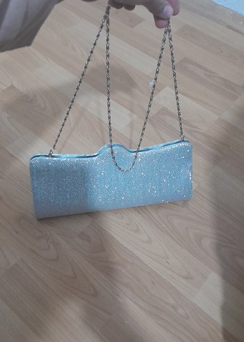 Mavi Simli Kadın Portföy Çanta - Görsel 3