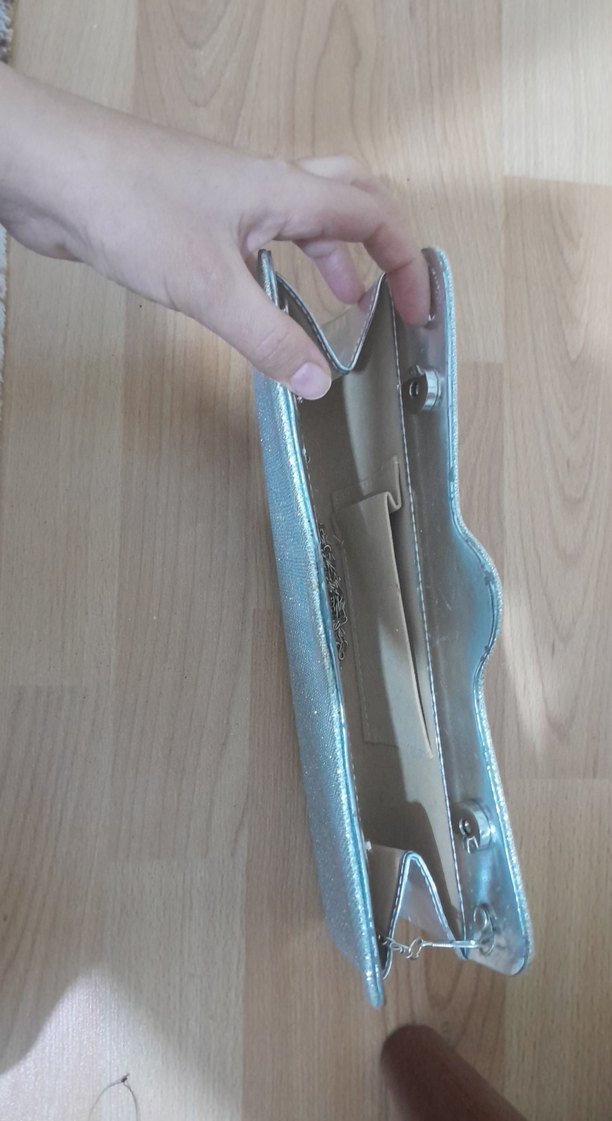 Mavi Simli Kadın Portföy Çanta - Görsel 2