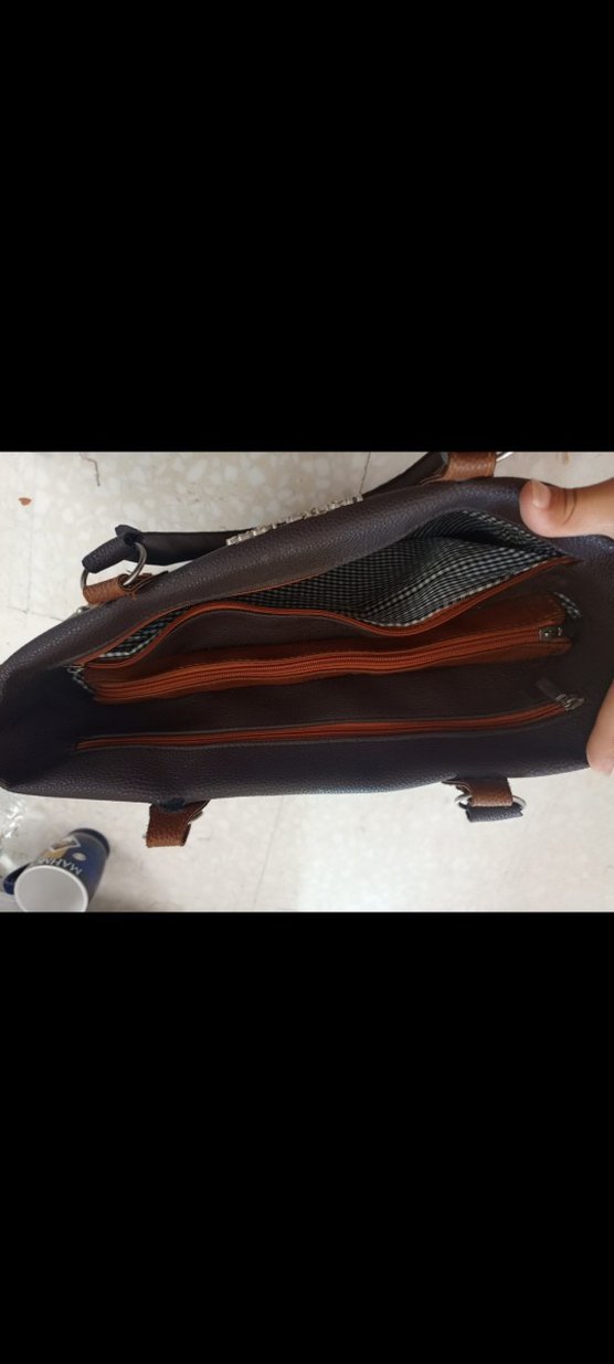 Michael Kors Deri Kahverengi Tokalı Kadın Çanta - Görsel 4