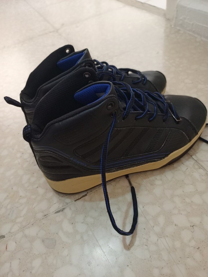 kadın Koyu Mavi Bağcıklı Bot Ayakkabı - Görsel 2