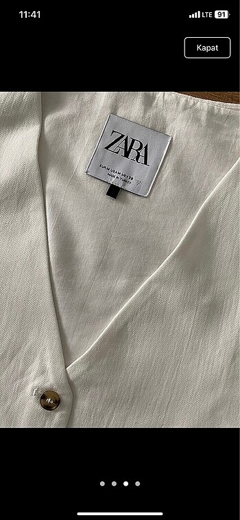xs Beden Zara keten yelek