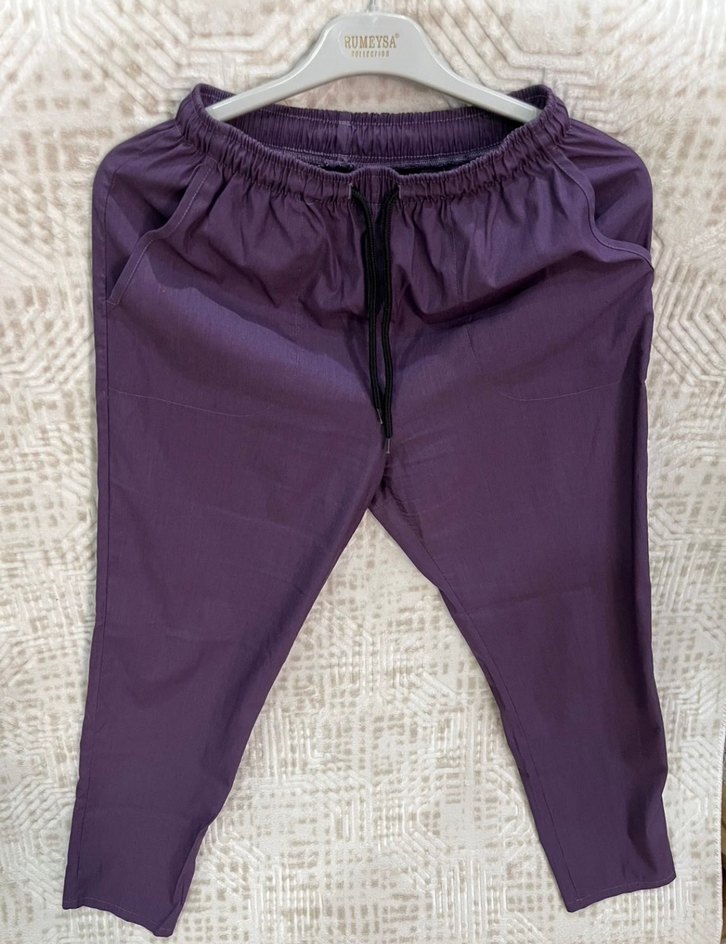 Kadın Mor Düğmeli Kısa Kollu Hemşire Takımı - Görsel 3