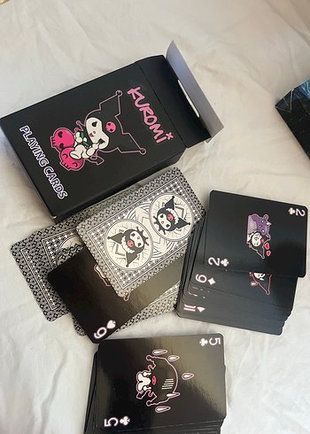 Kuromi Temalı Siyah Oyun Kartları - Görsel 2