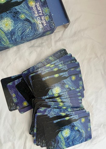 Yıldızlı Gece Temalı Oyun Kartları - Görsel 2