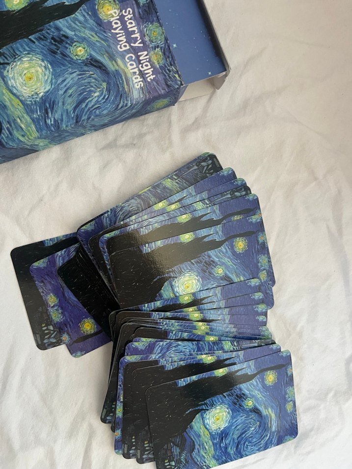 Yıldızlı Gece Temalı Oyun Kartları - Görsel 2