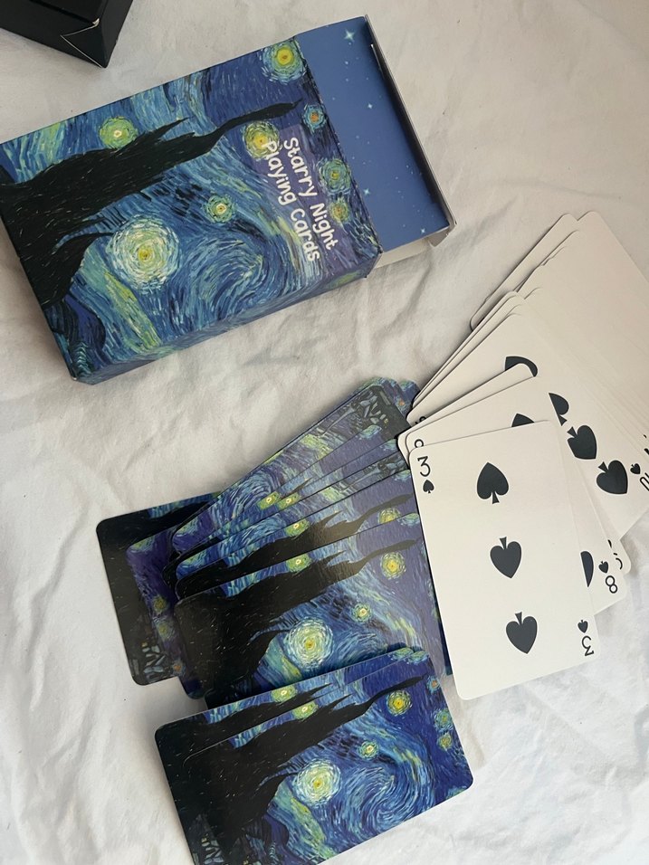 Yıldızlı Gece Temalı Oyun Kartları - Görsel 3