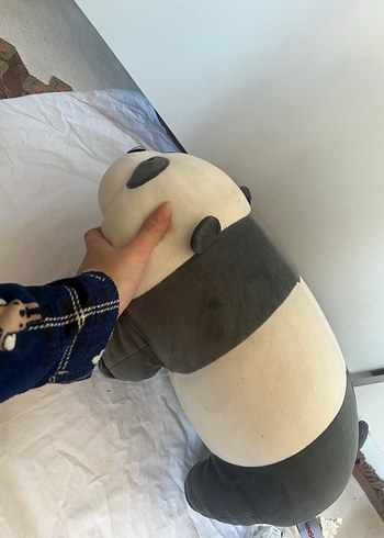 Gri Peluş Panda Oyuncak - Görsel 3