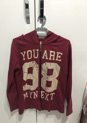 Bordo Kapüşonlu Ceket