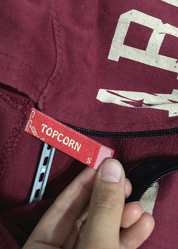 diğer Beden Bordo Kapüşonlu Ceket