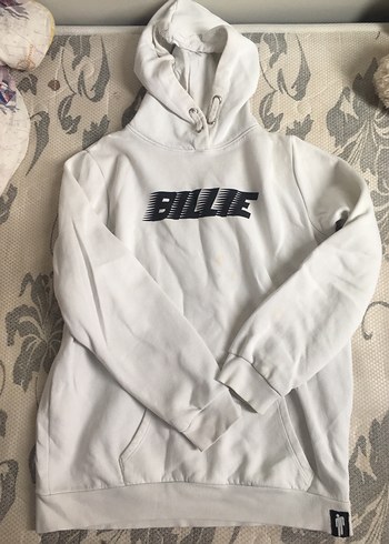 Kadın Beyaz Kapüşonlu Sweatshirt
