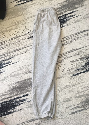 Gri Bol Kesim Kadın Eşofman Altı - Görsel 2