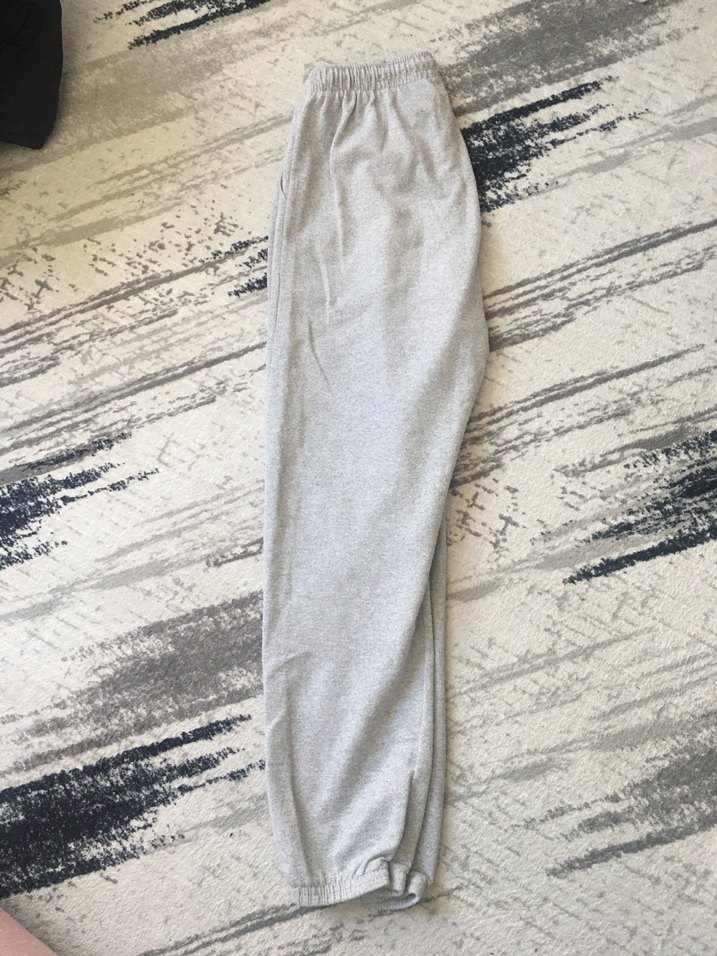 Gri Bol Kesim Kadın Eşofman Altı - Görsel 2