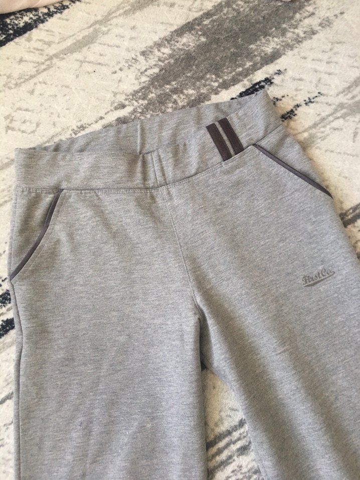 Gri Rahat Kesim Kadın Eşofman Altı - Görsel 3