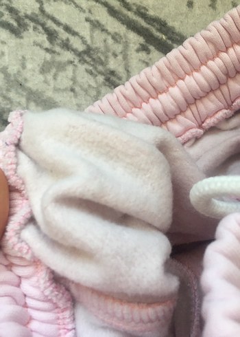 Pembe Rahat Kesim Midi Kadın Eşofman Altı - Görsel 6