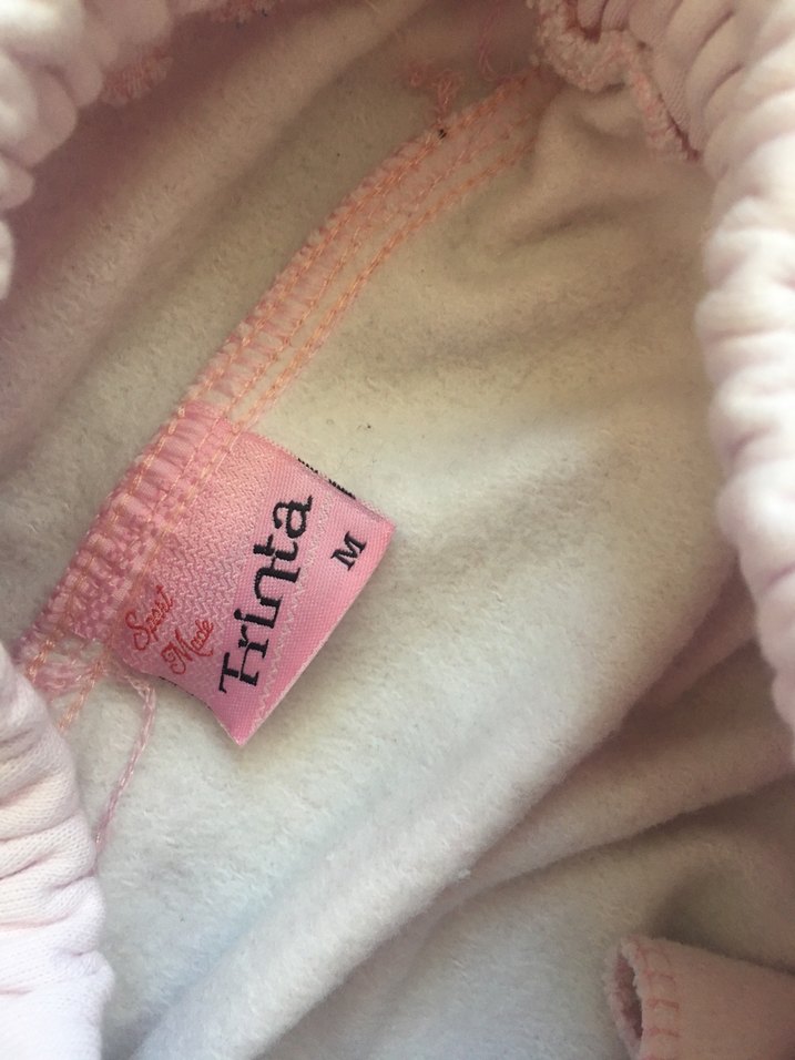 Pembe Rahat Kesim Midi Kadın Eşofman Altı - Görsel 5